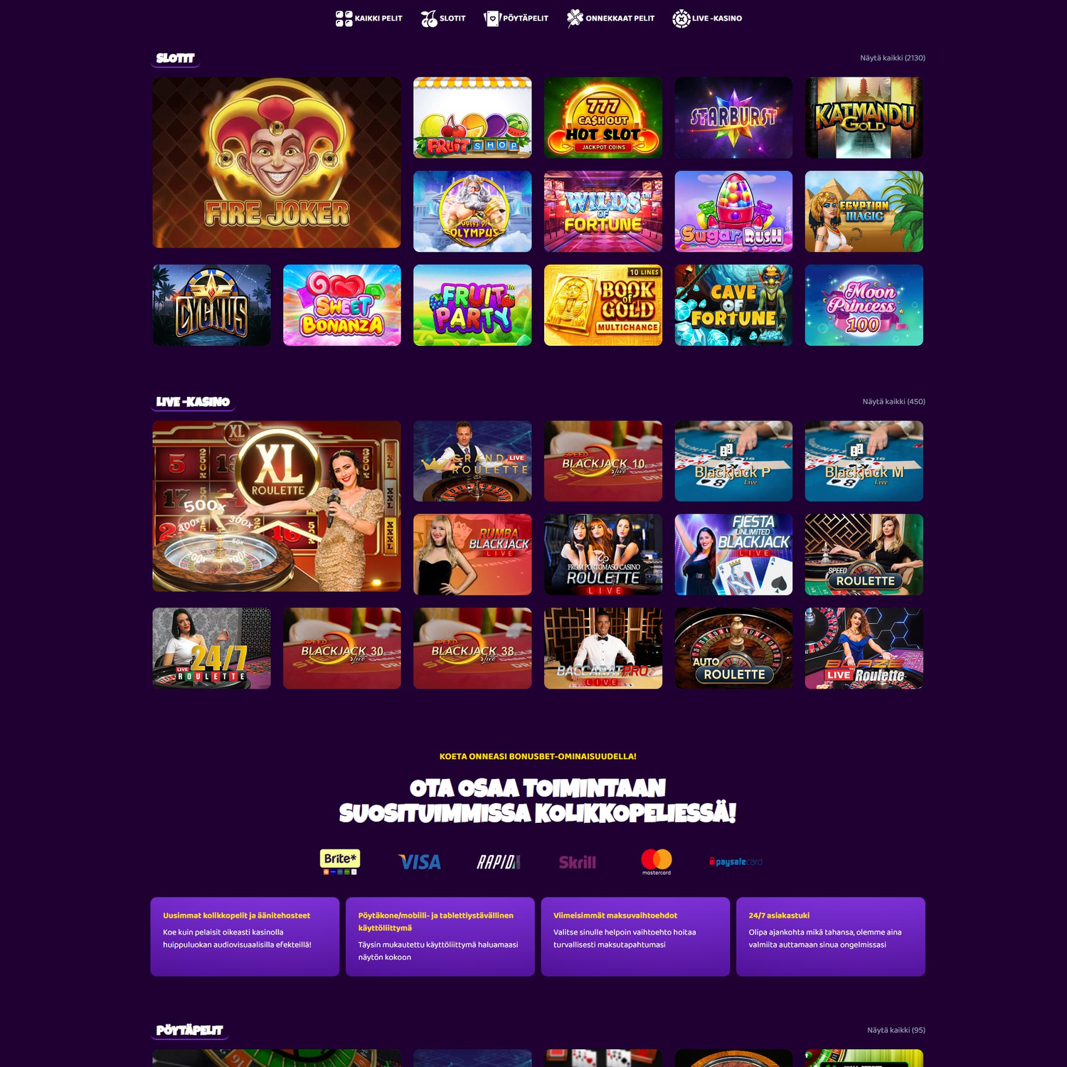 Bonusbet Casino screenshot 1