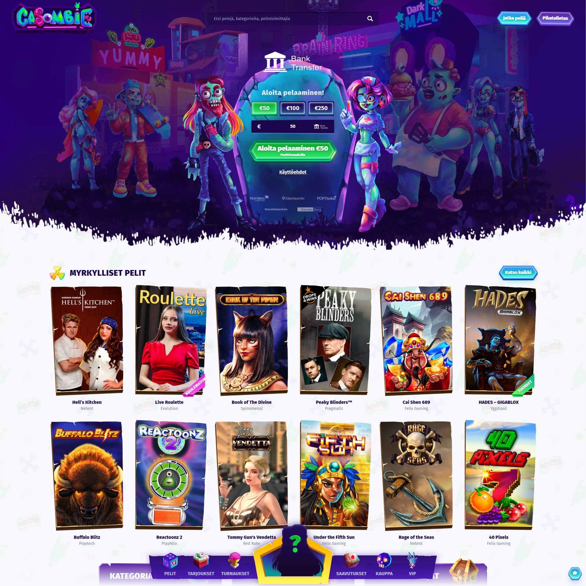 Casombie Casino screenshot 1