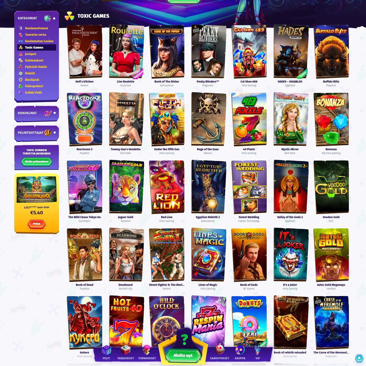 Casombie Casino screenshot 2