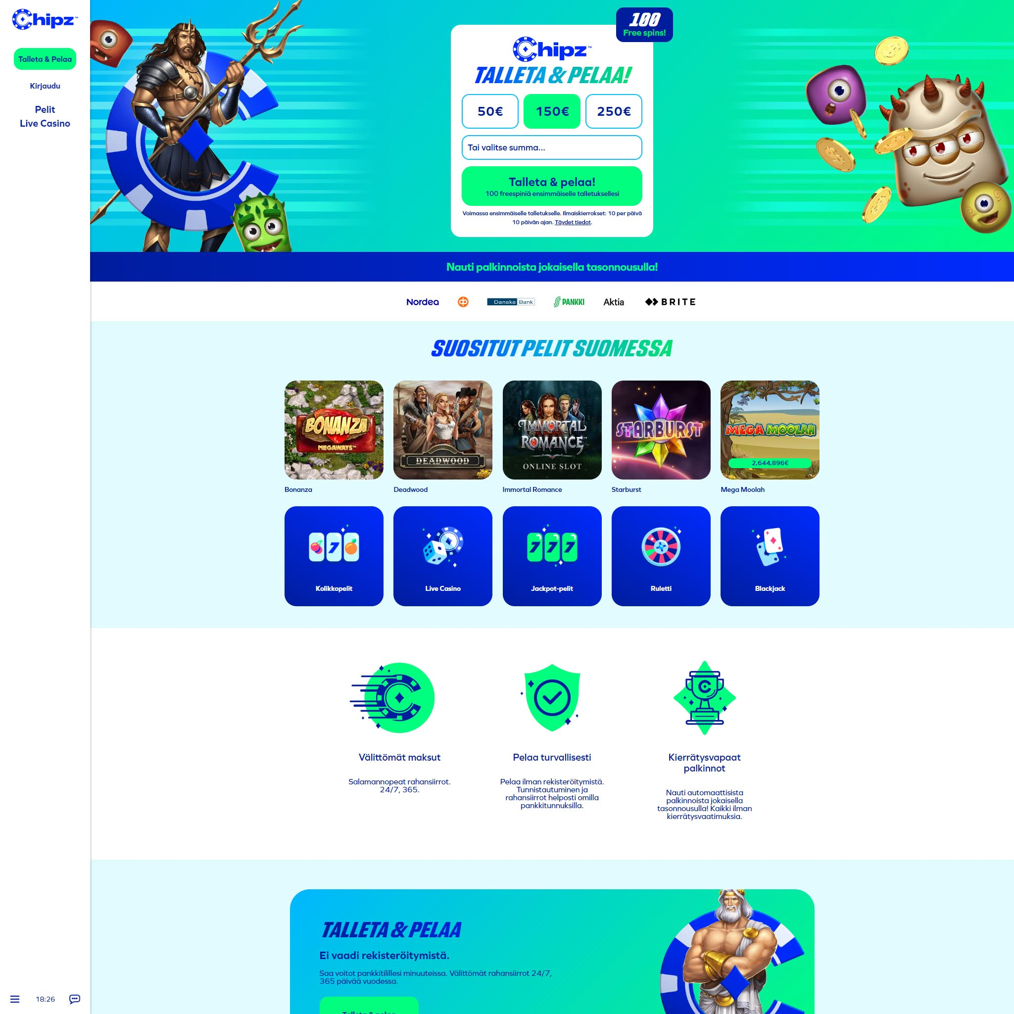 Chipz Casino screenshot 1