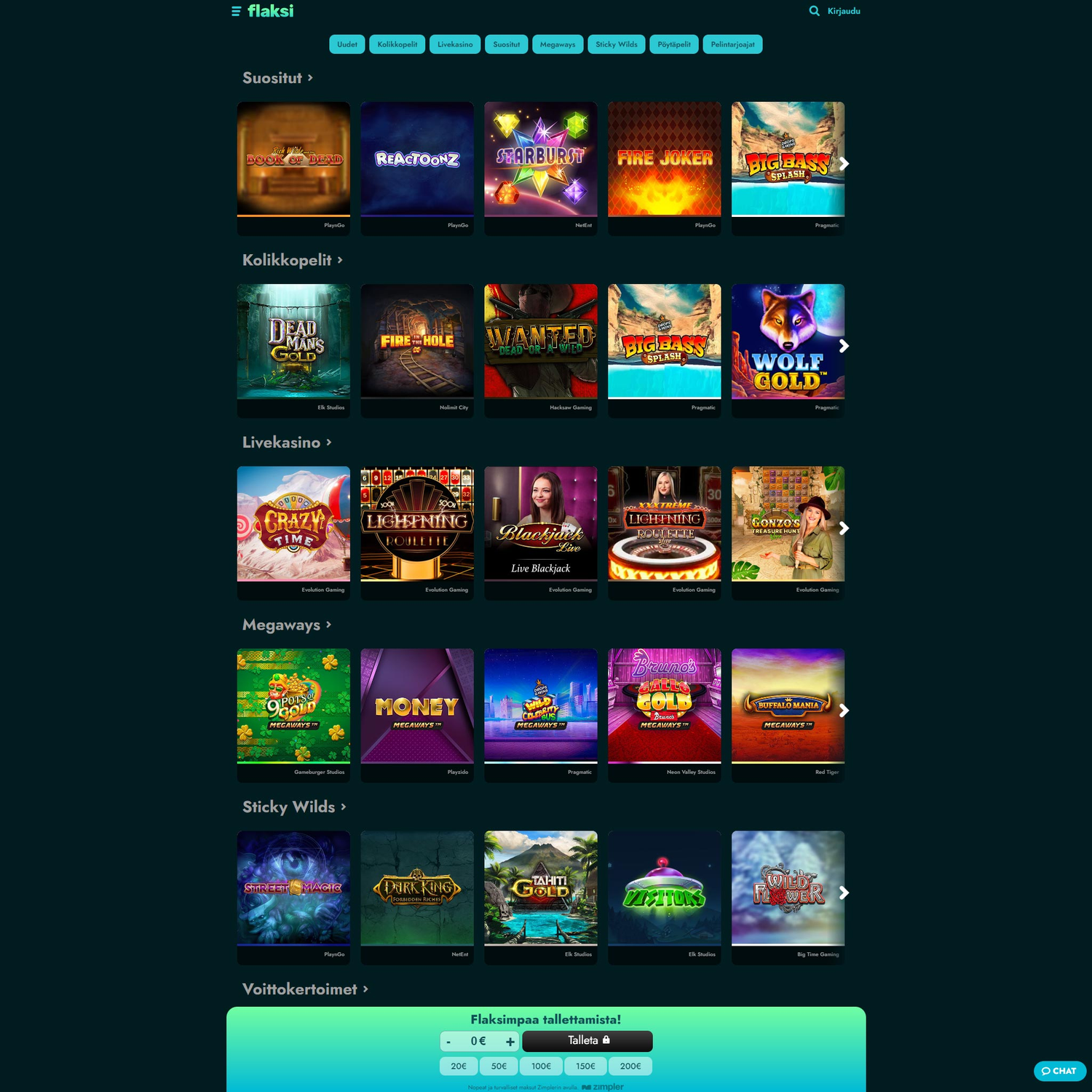 Flaksi Kasino screenshot 1