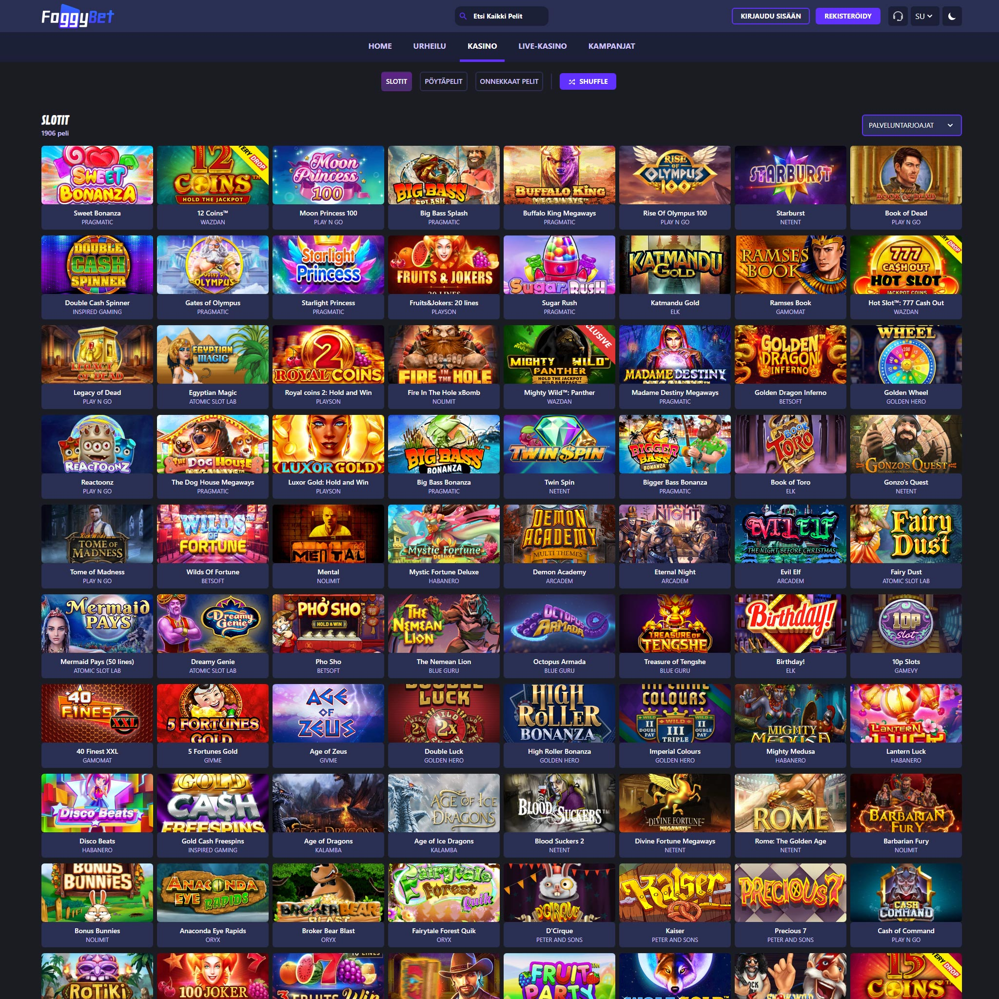 Foggybet screenshot 1