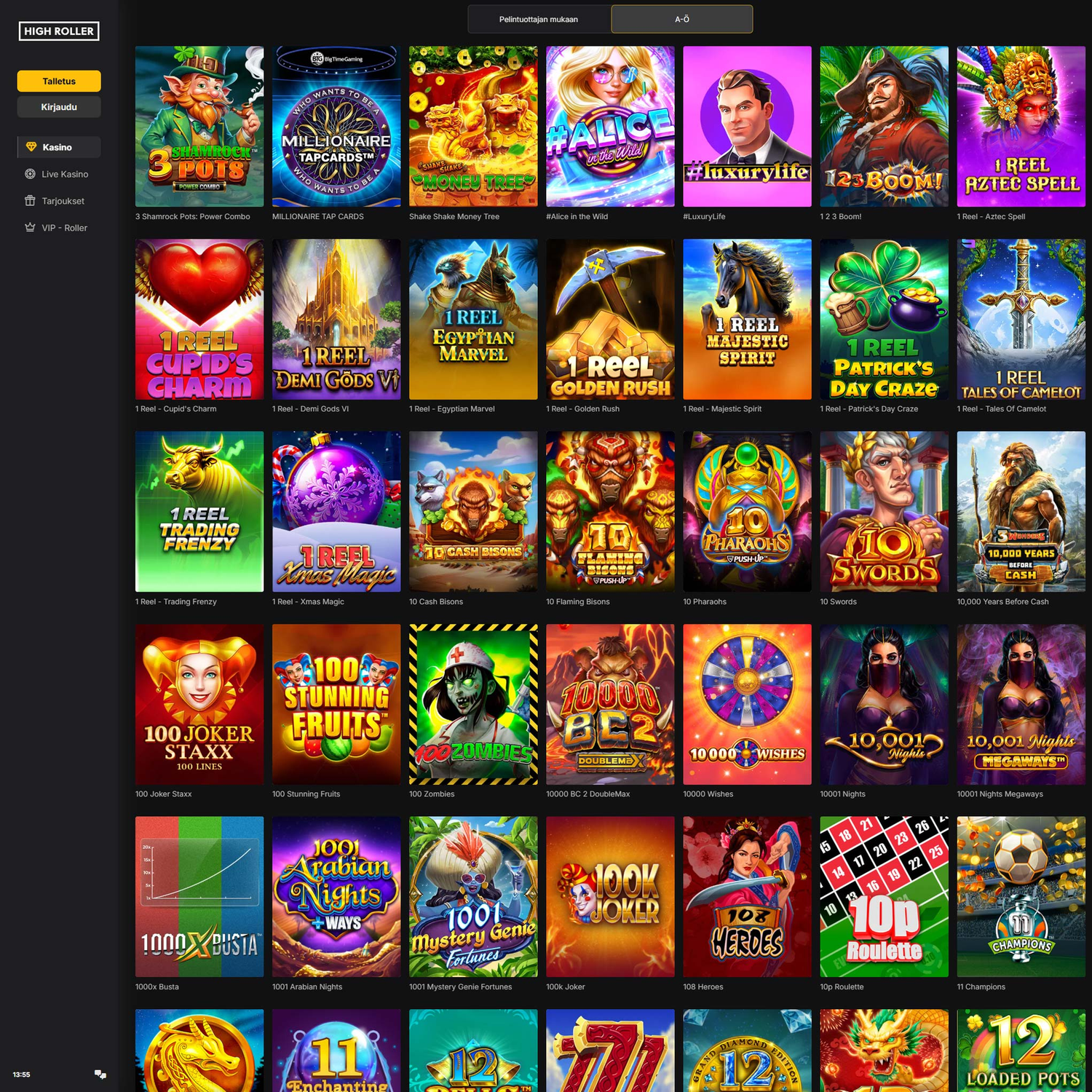 HighRoller Casino screenshot 1