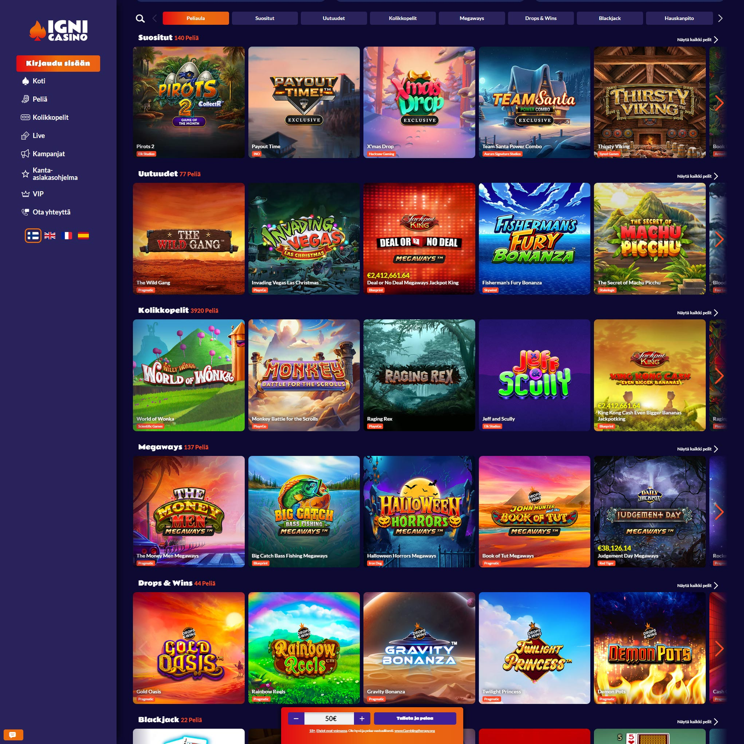 Igni Casino screenshot 1