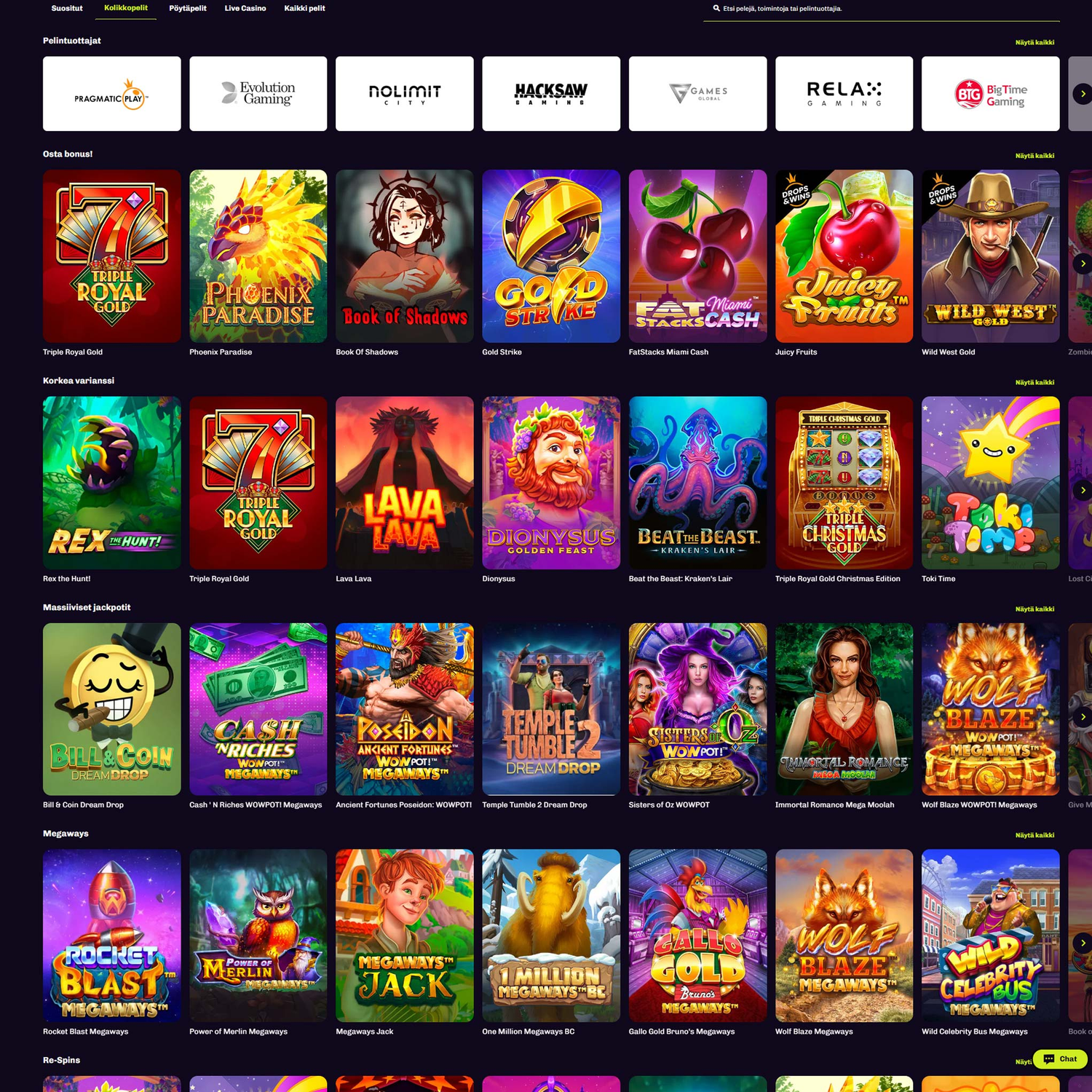 Lonkero Casino screenshot 1