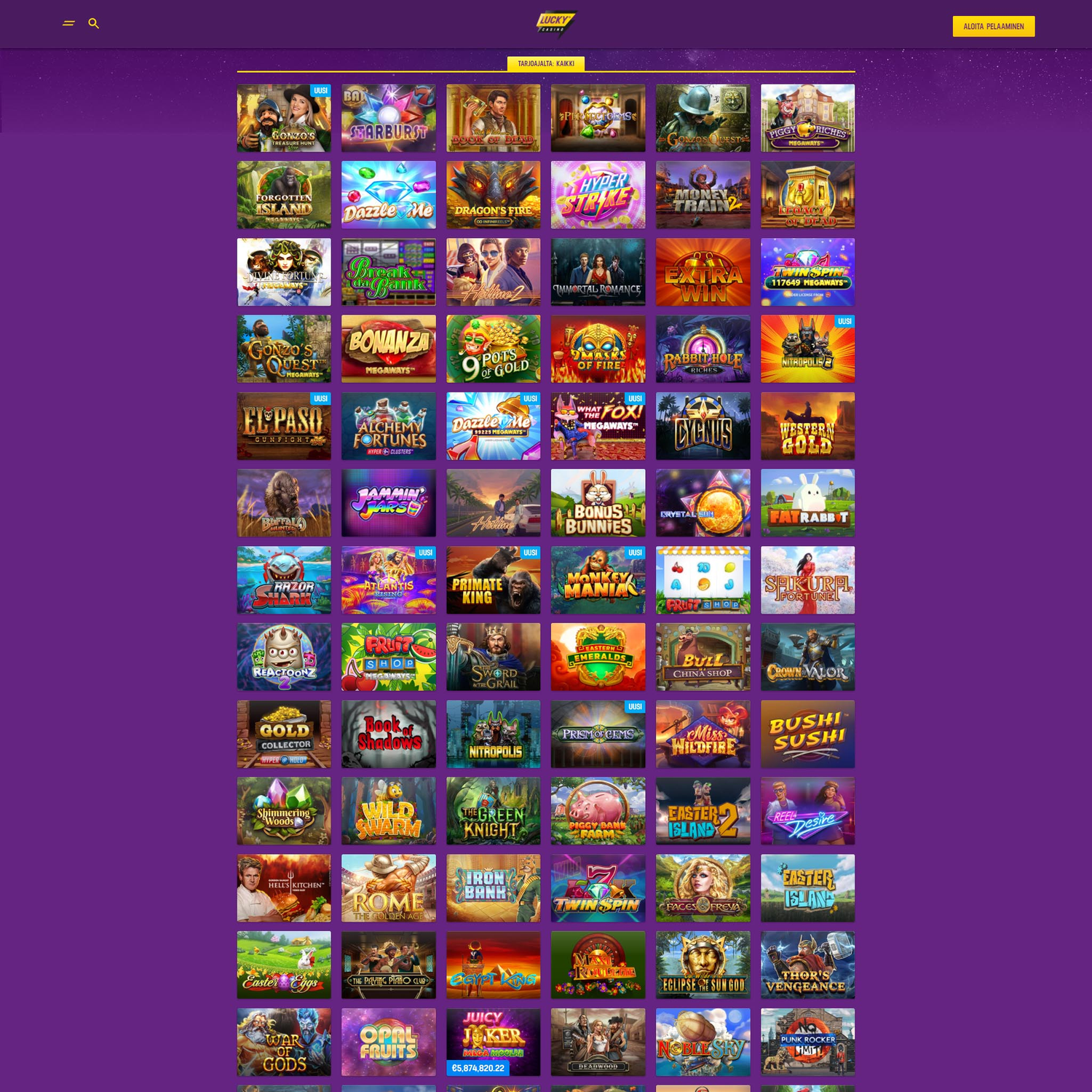 Lucky Casino screenshot 2