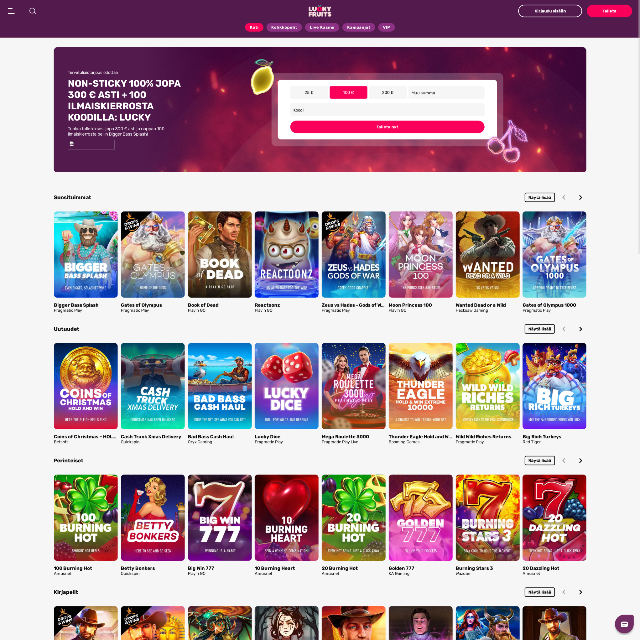 LuckyFruits Casino screenshot 1