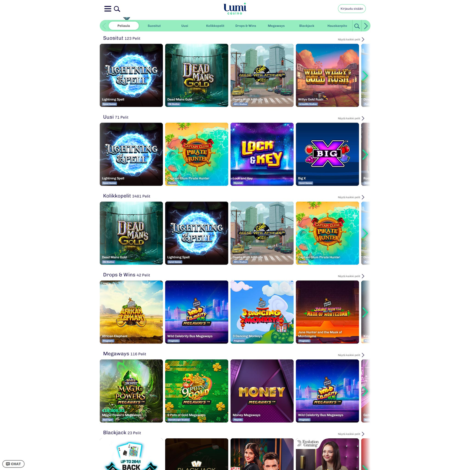 Lumi Casino screenshot 1