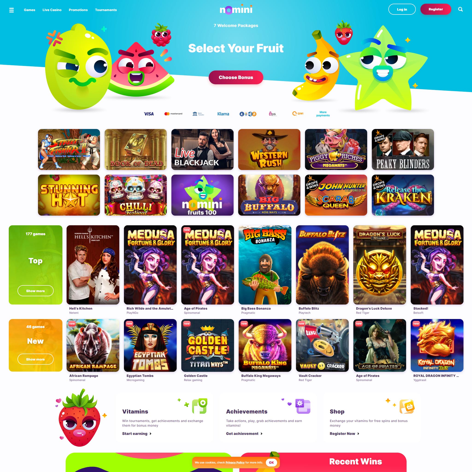 Nomini Casino screenshot 1