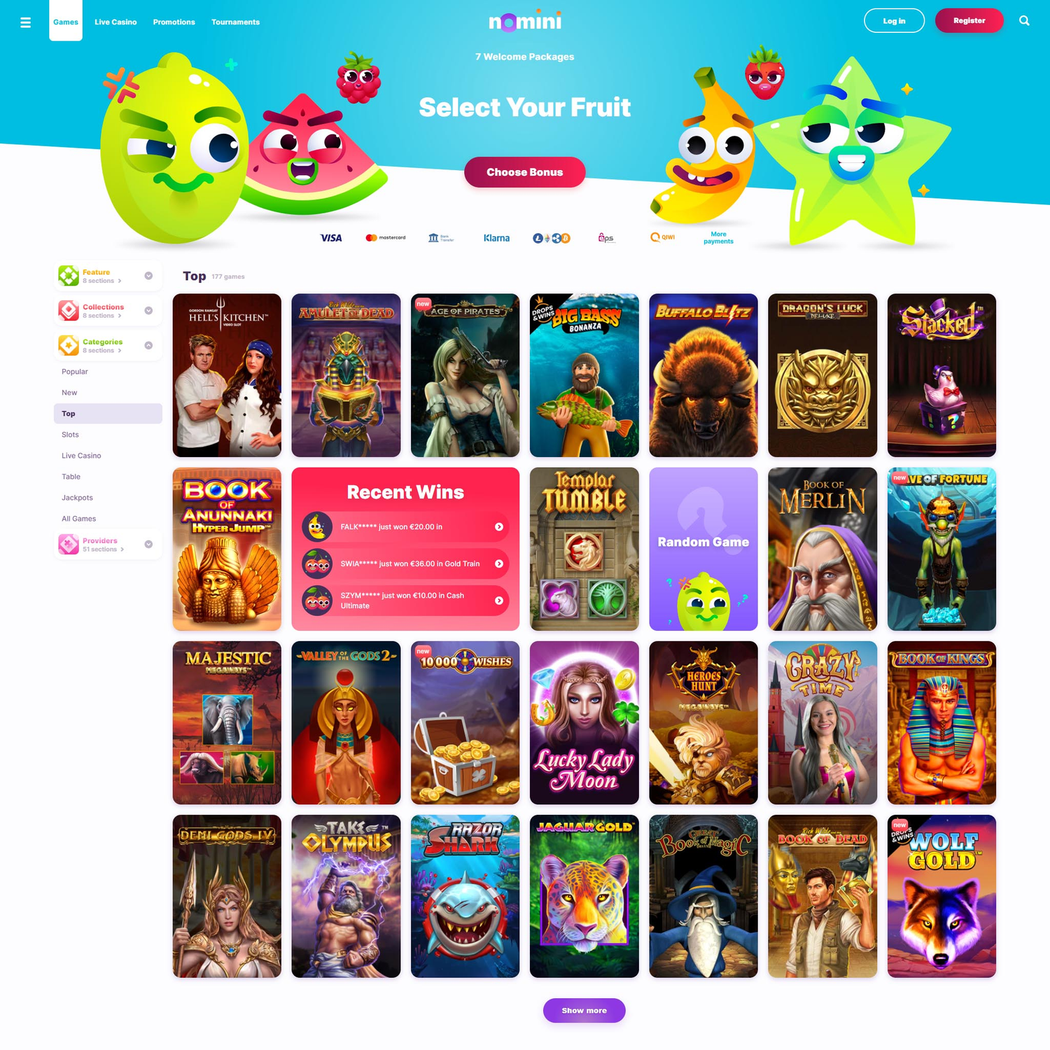 Nomini Casino screenshot 2