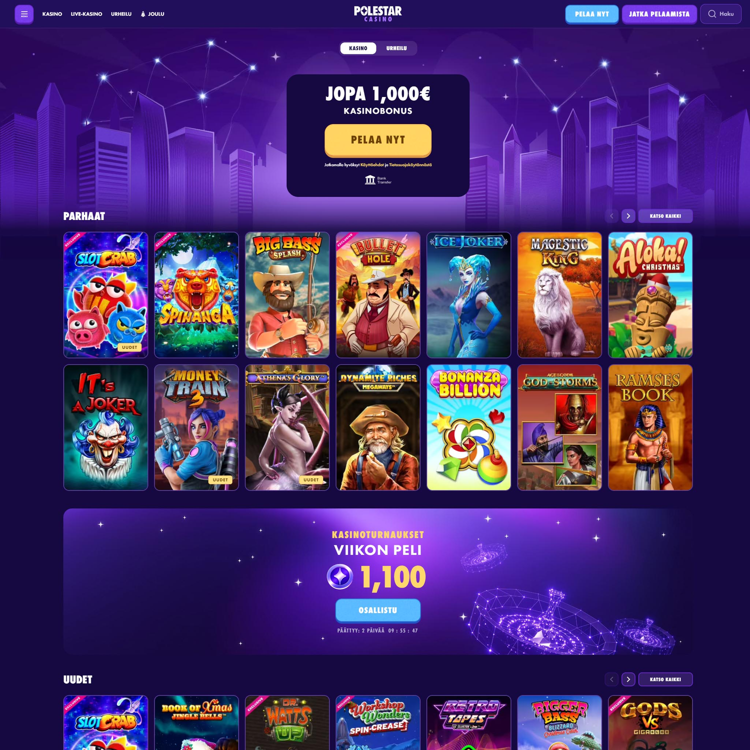 Polestar Casino screenshot 1