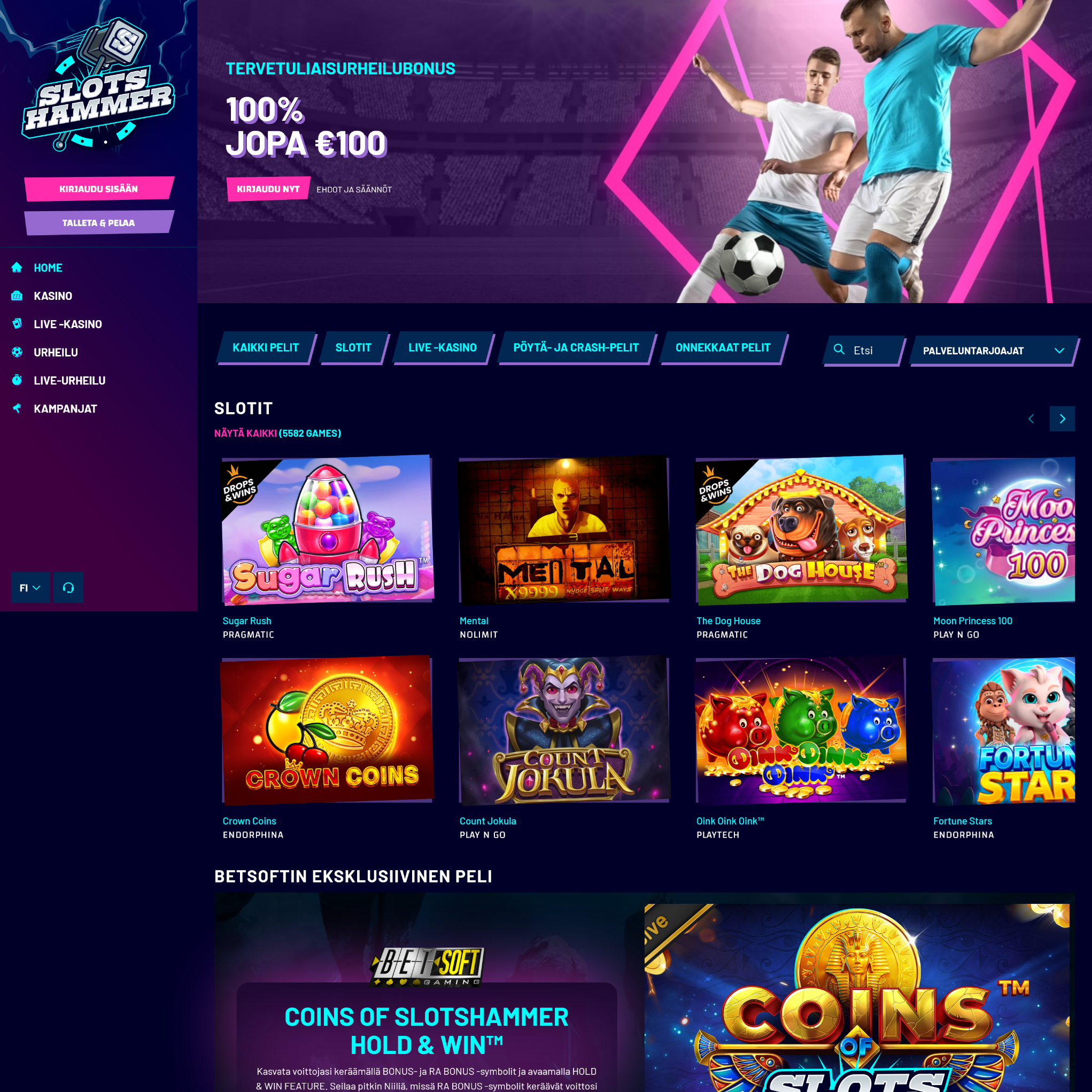 Slotshammer Casino screenshot 1