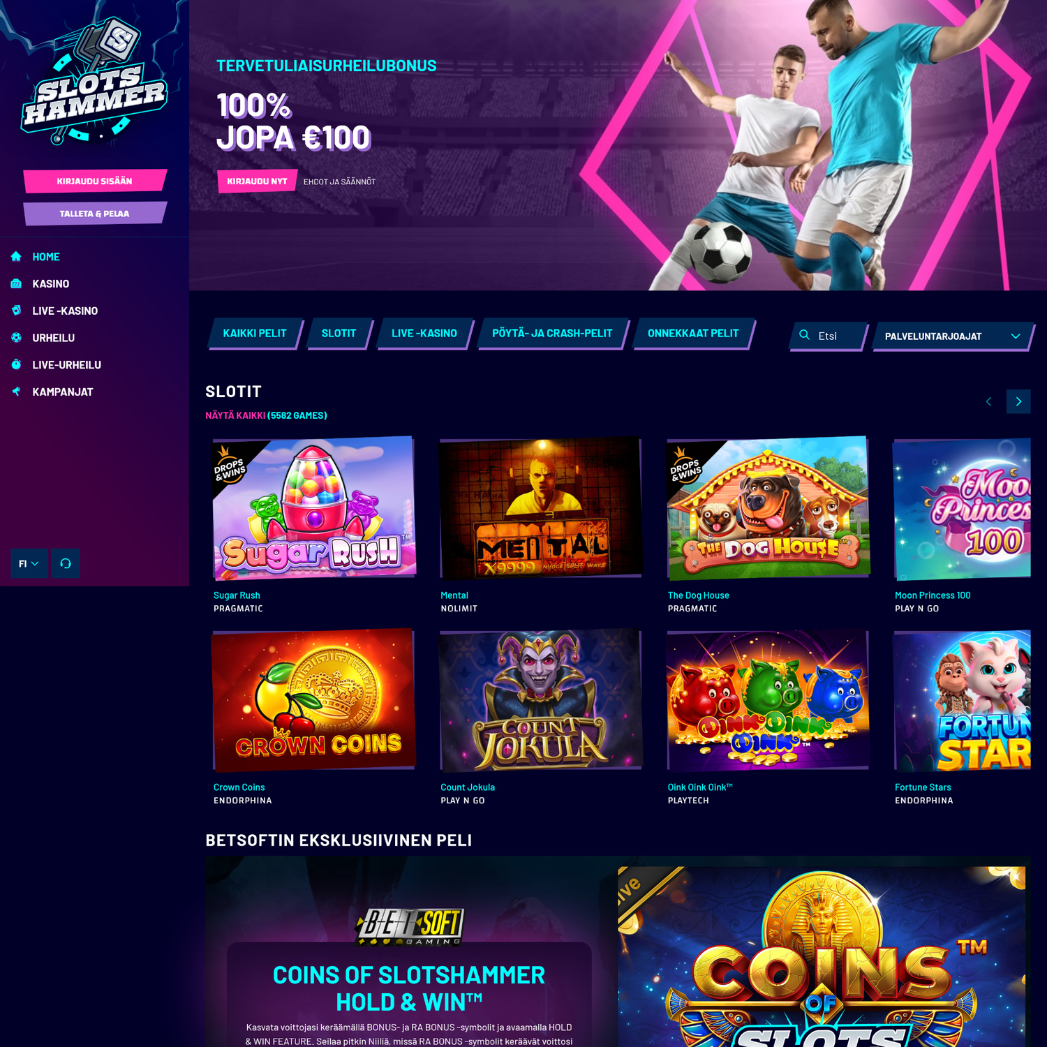 Slotshammer Casino screenshot 1