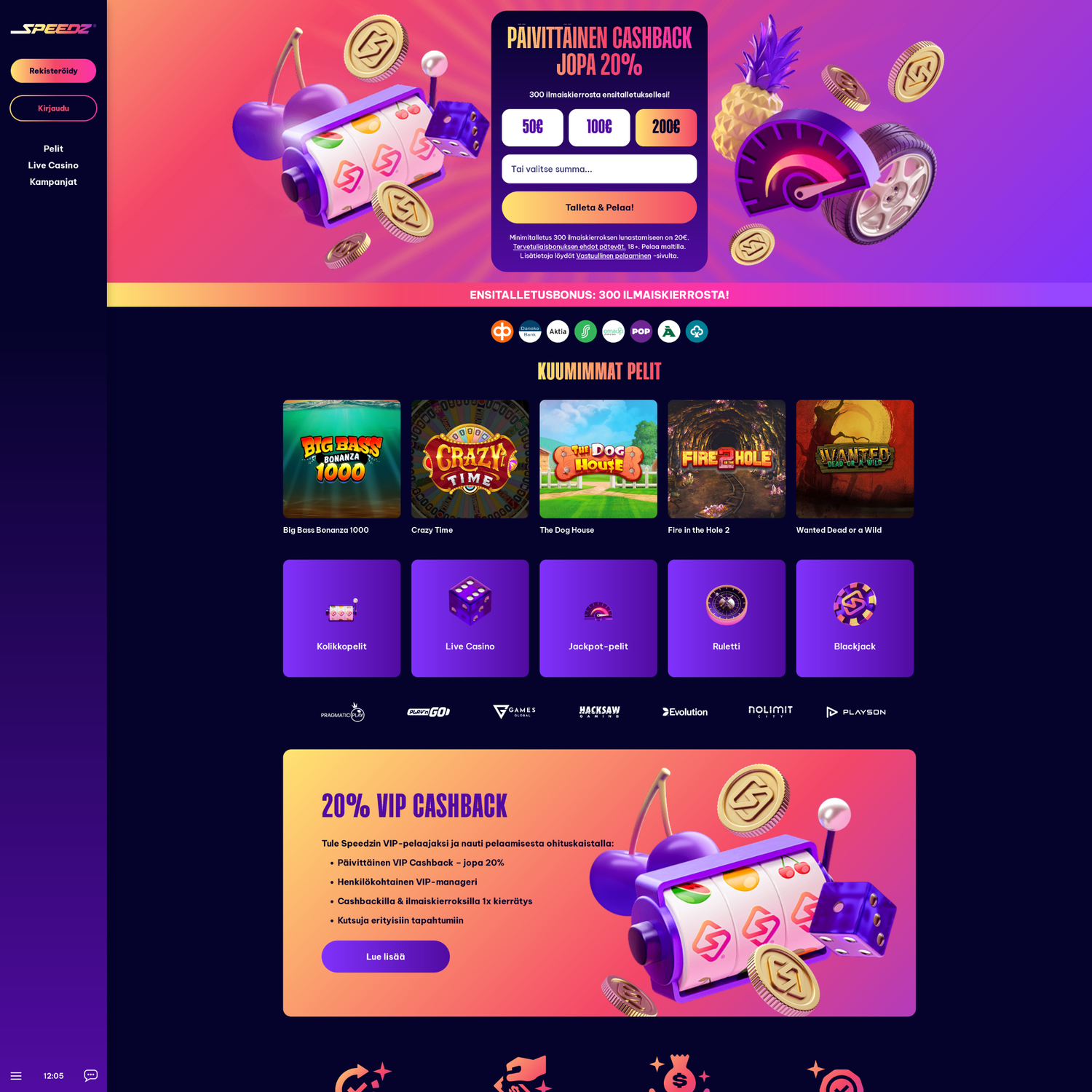 Speedz Casino screenshot 1