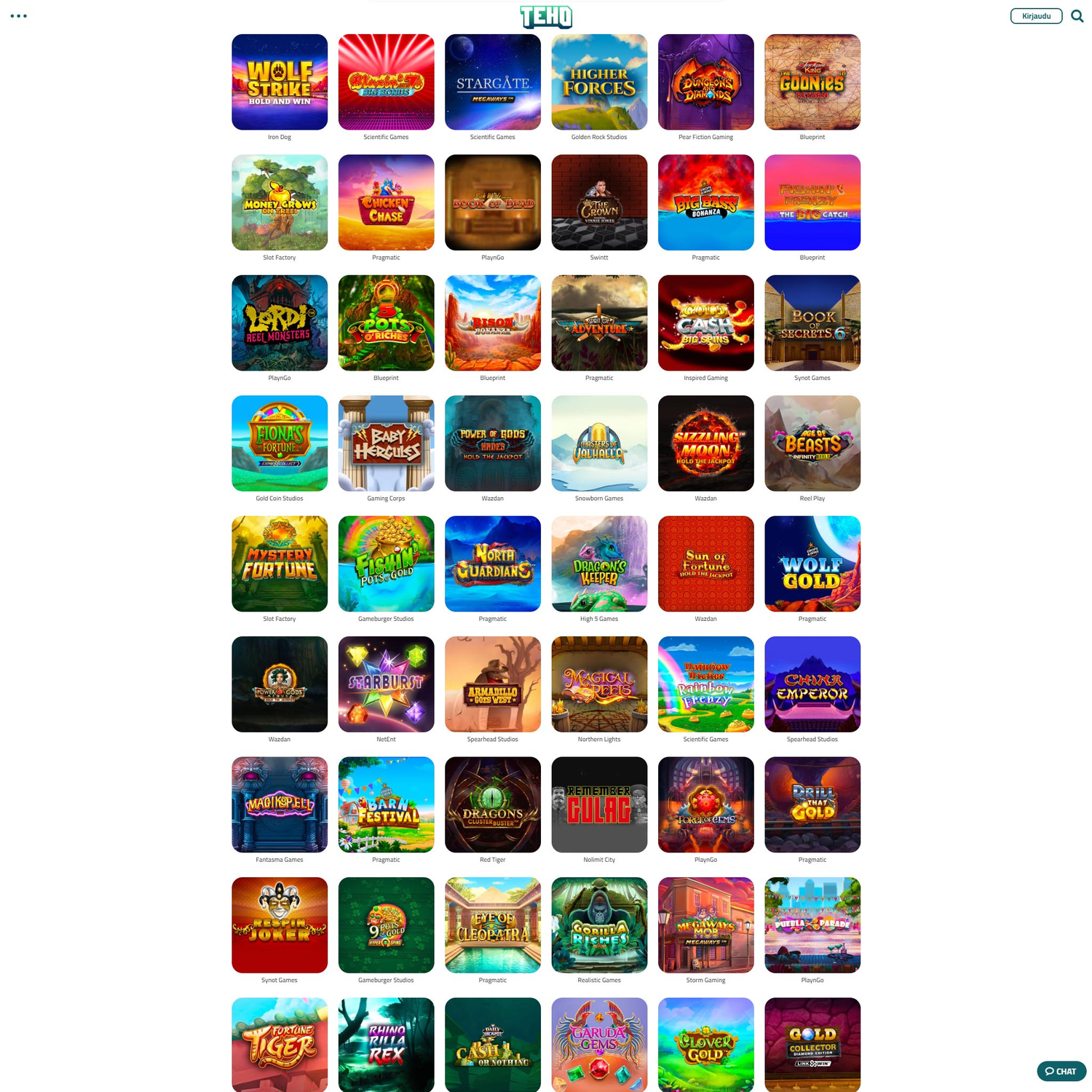 Teho Casino screenshot 2