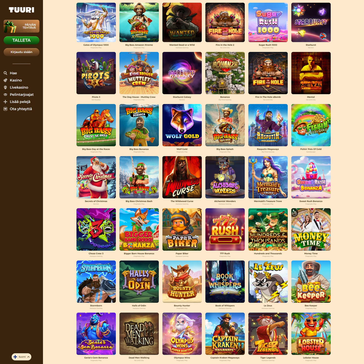 Tuuri Casino screenshot 1