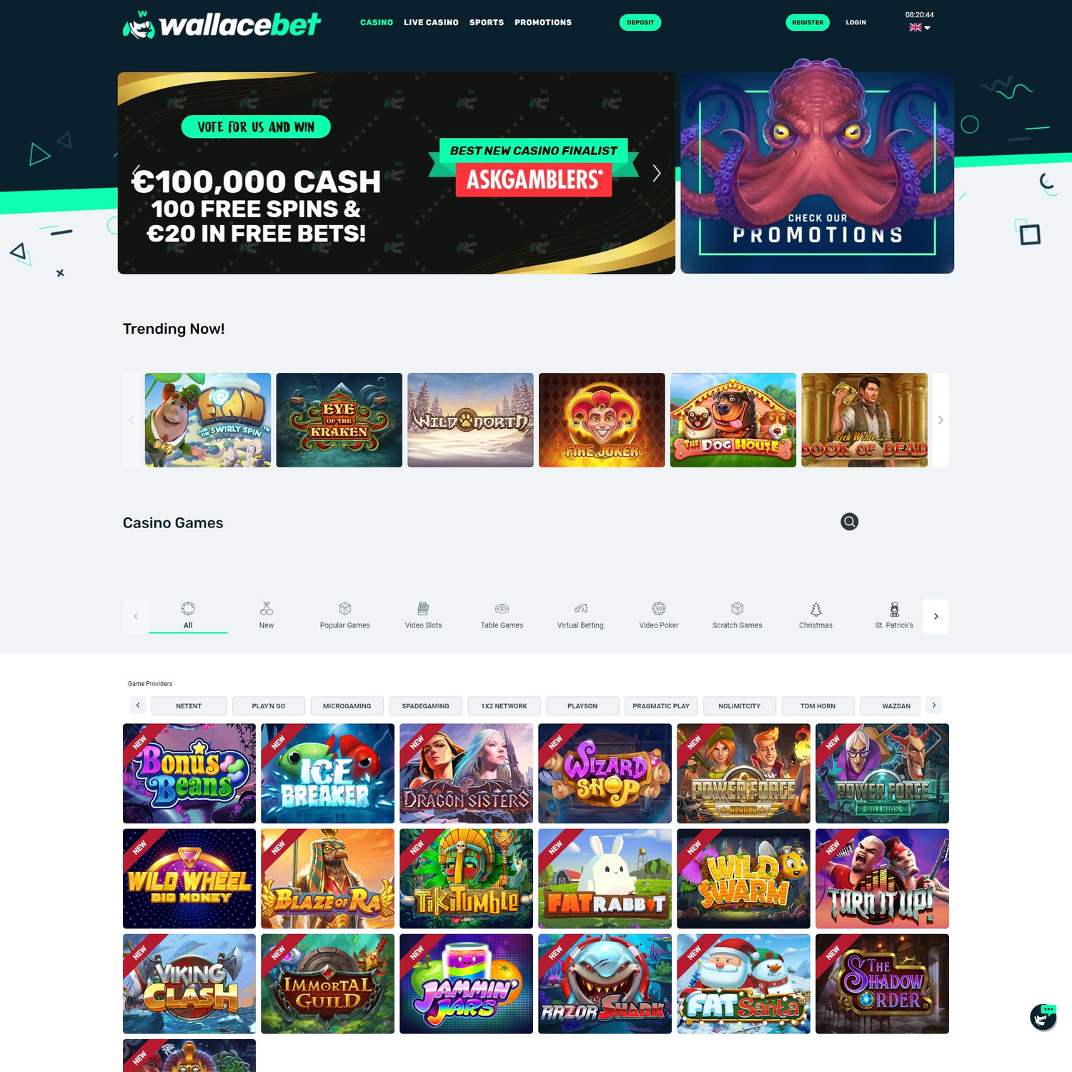 Wallacebet Casino screenshot 1