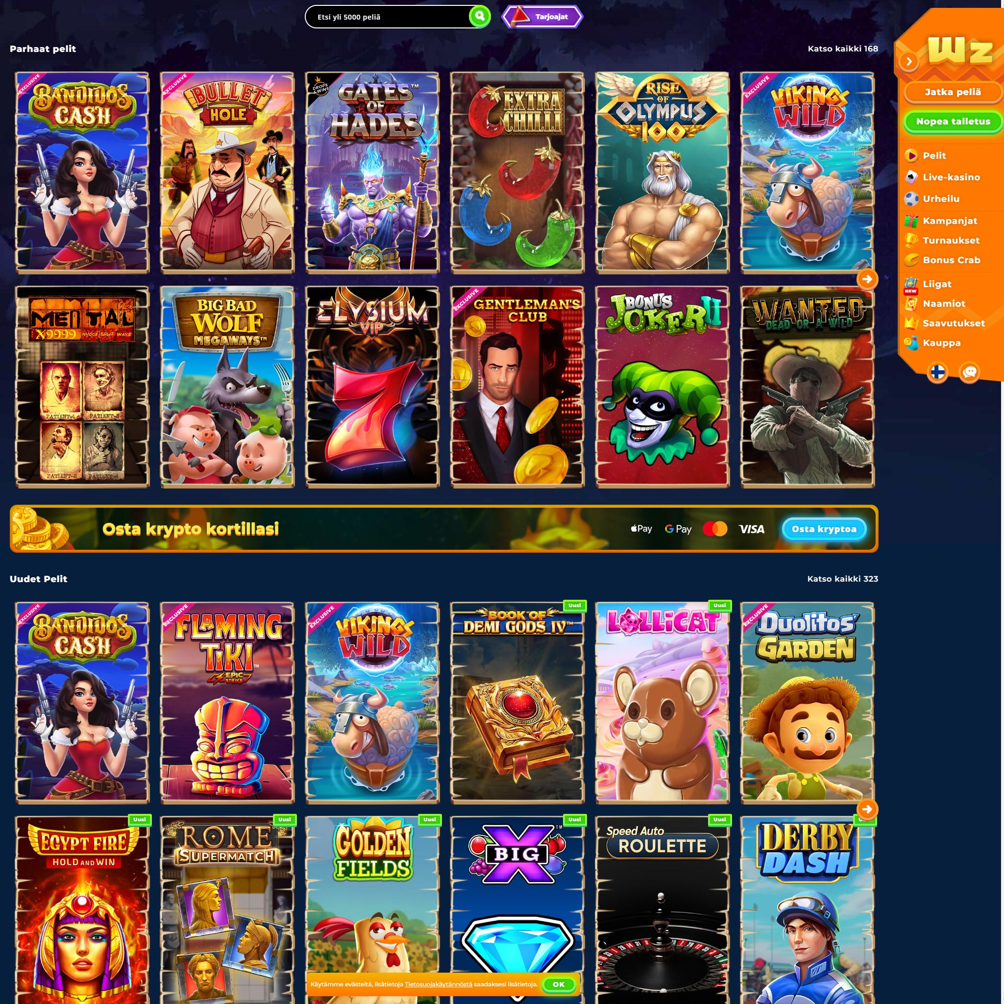 Wazamba screenshot 1