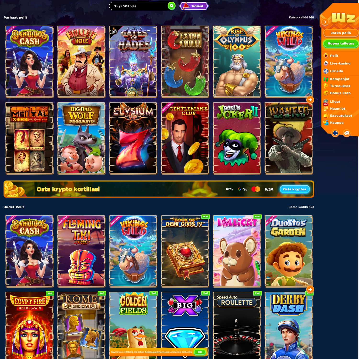 Wazamba screenshot 1