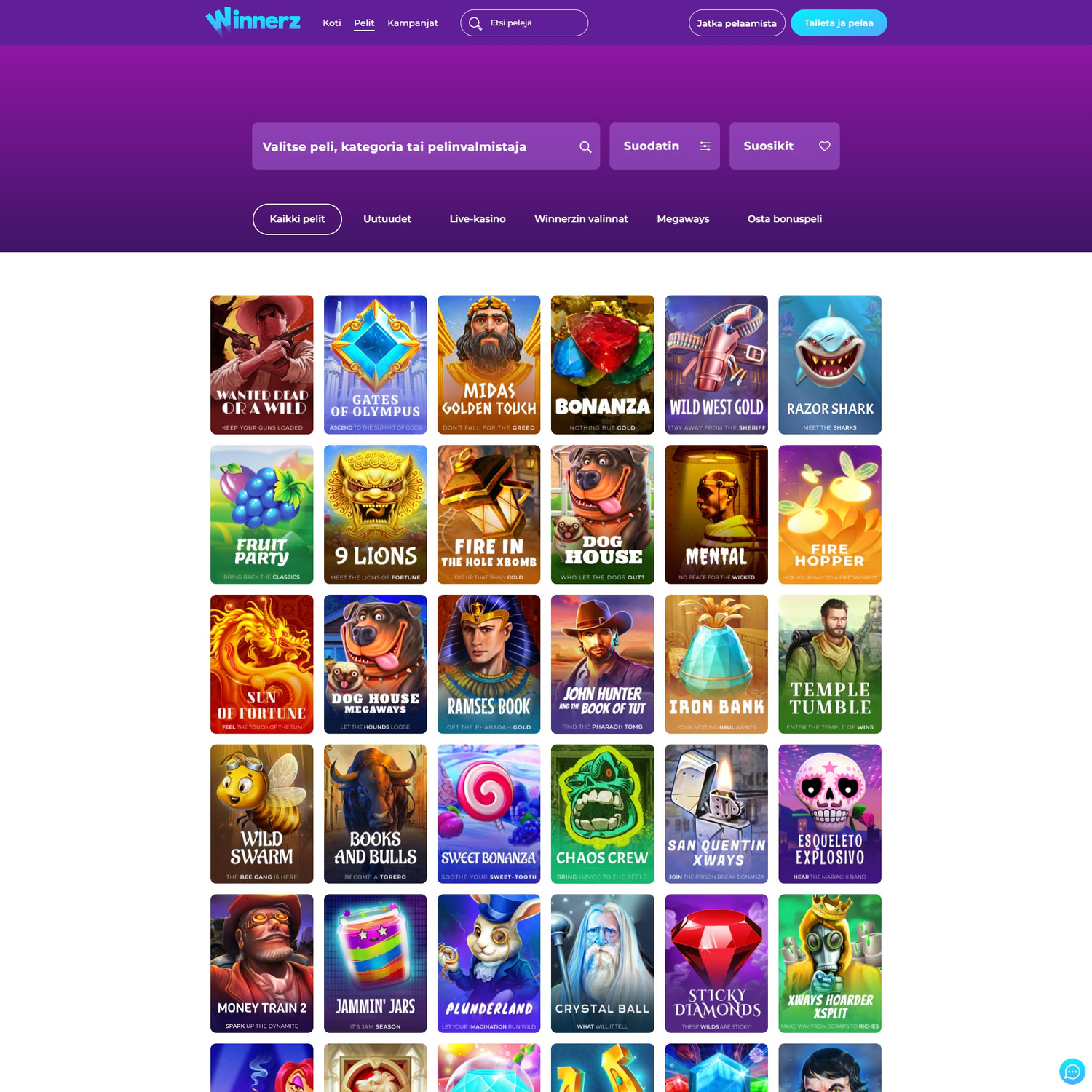 Winnerz Casino screenshot 2