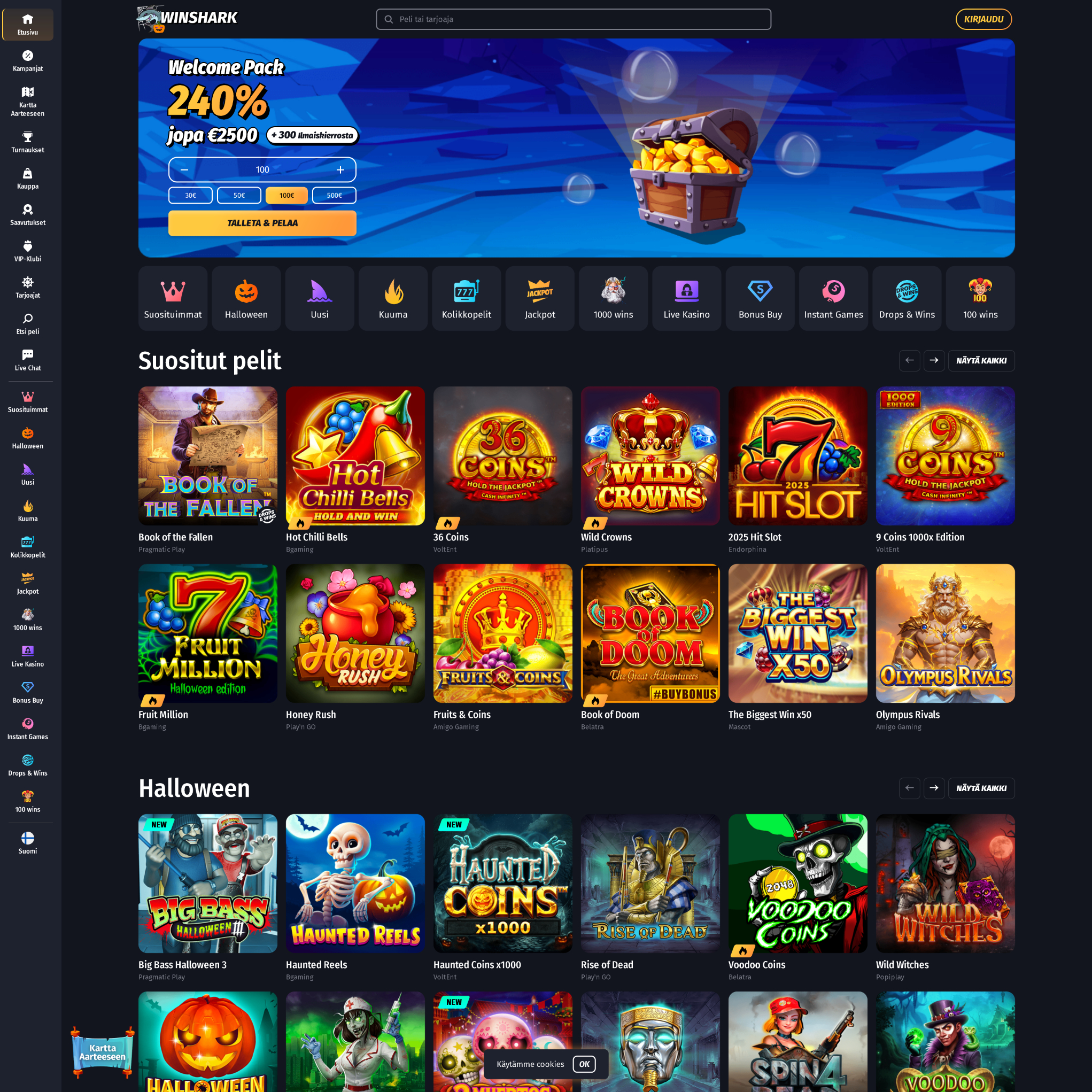 Winshark Casino screenshot 1