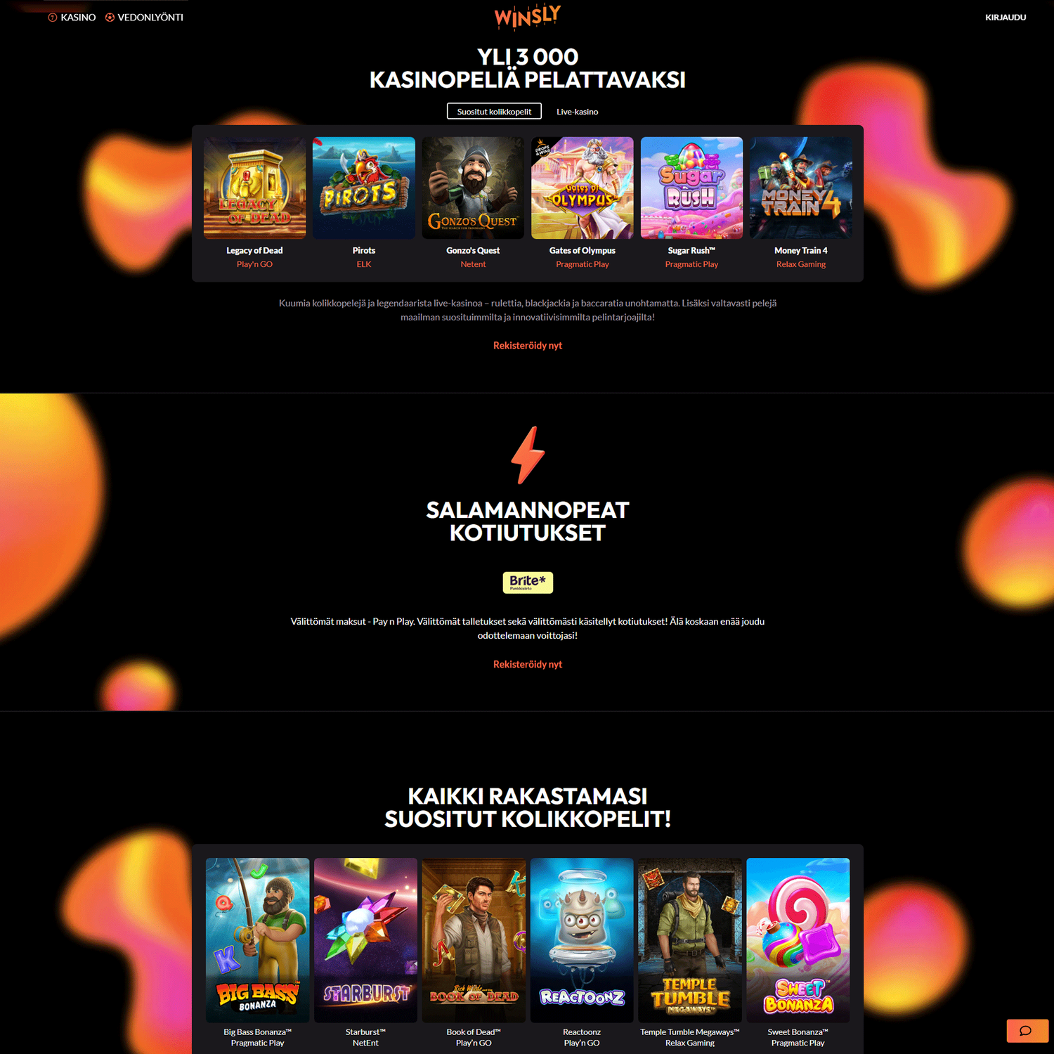 Winsly Casino screenshot 1